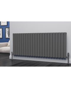 Alt Tag Template: Buy Eastgate Eben Steel Anthracite Horizontal Designer Radiator 600mm H x 1496mm W Double Panel - Electric Only - Thermostatic by Eastgate for only £491.35 in Shop By Brand, Radiators, Electric Radiators, Eastgate Radiators, Electric Thermostatic Radiators, Electric Thermostatic Horizontal Radiators at Main Website Store, Main Website. Shop Now