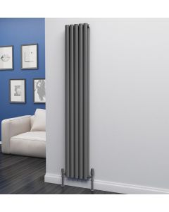 Alt Tag Template: Buy Eastgate Eclipse Steel Anthracite Vertical Designer Radiator 1800mm x 290mm Double Panel - Central Heating by Eastgate for only £259.70 in Shop By Brand, Radiators, TradeRad, View All Radiators, Designer Radiators, TradeRad Radiators, Vertical Designer Radiators, Traderad Elliptical Tube Designer Radiators, Anthracite Vertical Designer Radiators at Main Website Store, Main Website. Shop Now