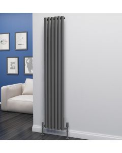 Alt Tag Template: Buy Eastgate Eclipse Steel Anthracite Vertical Designer Radiator 1800mm x 348mm Single Panel - Central Heating by Eastgate for only £210.26 in Shop By Brand, Radiators, TradeRad, View All Radiators, Designer Radiators, TradeRad Radiators, Vertical Designer Radiators, Traderad Elliptical Tube Designer Radiators, Anthracite Vertical Designer Radiators at Main Website Store, Main Website. Shop Now