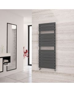 Alt Tag Template: Buy Eastgate Liso Anthracite Flat Tube Designer Towel Rail 1292mm H x 500mm W - Electric Only - Thermostatic by Eastgate for only £288.53 in Eastgate Heated Towel Rails, Eastgate Liso Designer Heated Towel Rails at Main Website Store, Main Website. Shop Now