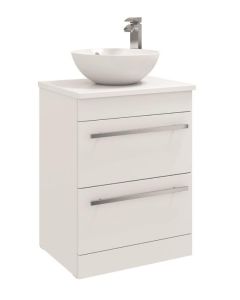 Alt Tag Template: Buy Kartell Purity 600mm Wall Mounted 2 Drawer Unit with Ceramic Worktop & Sit On Bowl - White (Excluding Basin) by Kartell for only £483.23 in Furniture, Suites, Bathroom Vanity Units, Bathroom Cabinets & Storage, Wall Mounted Vanity Units, Modern Vanity Units, Modern Bathroom Cabinets at Main Website Store, Main Website. Shop Now