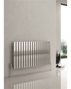 Alt Tag Template: Buy Reina Flox Double Panel Horizontal Radiator 600mm H x 1003mm W Polished Central Heating by Reina for only £694.15 in Shop By Brand, Radiators, View All Radiators, Reina, Designer Radiators, Horizontal Designer Radiators, Reina Designer Radiators at Main Website Store, Main Website. Shop Now