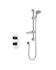 Alt Tag Template: Buy Kartell Logik Thermostatic Concealed Shower with Adjustable Slide Rail Kit by Kartell for only £232.00 in Showers, Accessories, Shower Heads, Rails & Kits, Kartell UK, Showers, Shower Accessories, Mixer Showers, Shower Rail Kit & Bar Valve Fixing Kit, Kartell UK Showers, Concealed Mixer Showers at Main Website Store, Main Website. Shop Now