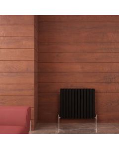 Alt Tag Template: Buy Carisa Tallis Aluminium Horizontal Designer Radiator 600mm H x 710mm W Double Panel - Textured Black by Carisa for only £328.88 in Aluminium Radiators, Carisa Designer Radiators, 4000 to 4500 BTUs Radiators at Main Website Store, Main Website. Shop Now