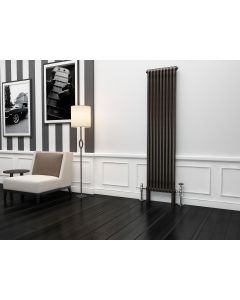 Alt Tag Template: Buy TradeRad Premium Raw Metal Lacquer Vertical 2 Column Radiator 1800mm H x 339mm W by TradeRad for only £259.43 in Shop By Brand, Radiators, TradeRad, Column Radiators, TradeRad Radiators, Vertical Column Radiators, TradeRad Premium Vertical Radiators, Raw Metal Vertical Column Radiators at Main Website Store, Main Website. Shop Now