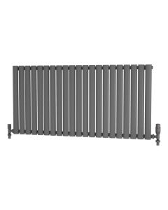 Alt Tag Template: Buy Traderad Elliptical Tube Steel Anthracite Horizontal Designer Radiator 600mm H x 1250mm W Single Panel - Electric Only -Thermostatic by TradeRad for only £354.21 in Radiators, TradeRad, View All Radiators, Electric Radiators, Electric Thermostatic Radiators, TradeRad Radiators, Traderad Elliptical Tube Designer Radiators, Electric Thermostatic Horizontal Radiators at Main Website Store, Main Website. Shop Now