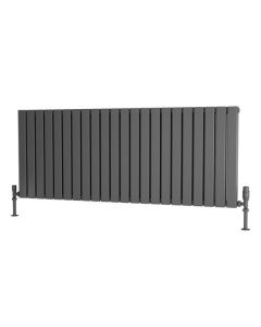 Alt Tag Template: Buy Traderad Flat Tube Steel Anthracite Horizontal Designer Radiator 600mm H x 1500mm W Double Panel - Electric Only - Thermostatic by TradeRad for only £520.21 in Shop By Brand, Radiators, TradeRad, Electric Radiators, Electric Thermostatic Radiators, TradeRad Radiators, Traderad Flat Tube Radiators, Electric Thermostatic Horizontal Radiators at Main Website Store, Main Website. Shop Now