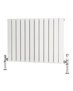 Alt Tag Template: Buy Traderad Flat Tube Steel White Horizontal Designer Radiator 600mm H x 820mm W Double Panel - Electric Only - Thermostatic by TradeRad for only £368.77 in Shop By Brand, Radiators, TradeRad, Electric Radiators, Electric Thermostatic Radiators, TradeRad Radiators, Traderad Flat Tube Radiators, Electric Thermostatic Horizontal Radiators at Main Website Store, Main Website. Shop Now