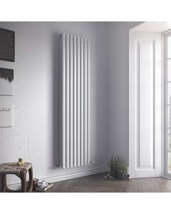Alt Tag Template: Buy Eucotherm Nova Duo Tube Double Panel Vertical Designer Radiator White 1800mm H x 468mm W by Eucotherm for only £436.50 in 5000 to 5500 BTUs Radiators at Main Website Store, Main Website. Shop Now