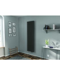 Alt Tag Template: Buy Eucotherm Gaja Single Tube Vertical Designer Radiator 1800mm H x 400mm W, Textured Matt Anthracite by Eucotherm for only £243.00 in Shop By Brand, Radiators, Eucotherm, View All Radiators, Designer Radiators, Eucotherm Radiators, Vertical Designer Radiators, Anthracite Vertical Designer Radiators at Main Website Store, Main Website. Shop Now