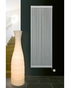 Alt Tag Template: Buy Eucotherm Gaja Single Tube Vertical Designer Radiator 1800mm H x 400mm W, White by Eucotherm for only £221.25 in Shop By Brand, Radiators, Eucotherm, View All Radiators, Designer Radiators, Eucotherm Radiators, Vertical Designer Radiators, White Vertical Designer Radiators at Main Website Store, Main Website. Shop Now