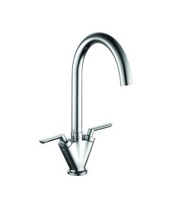Alt Tag Template: Buy Kartell Mono Kitchen Sink Mixer Tap Dual Handle - Polished Chrome by Kartell for only £63.47 in Kitchen, Kitchen Taps at Main Website Store, Main Website. Shop Now