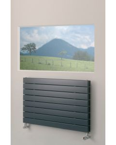 Alt Tag Template: Buy MaxtherM Newport Steel Silver Horizontal Designer Radiator by MaxtherM for only £251.38 in View All Radiators, SALE, MaxtherM, Maxtherm Designer Radiators, Silver Horizontal Designer Radiators at Main Website Store, Main Website. Shop Now