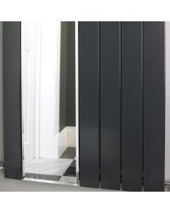 Alt Tag Template: Buy MaxtherM Newport Mirror Steel Anthracite Vertical Designer Radiator 1800mm H x 595mm W Single Panel by MaxtherM for only £591.19 in SALE, MaxtherM, Maxtherm Designer Radiators, Mirror Vertical Designer Radiators at Main Website Store, Main Website. Shop Now