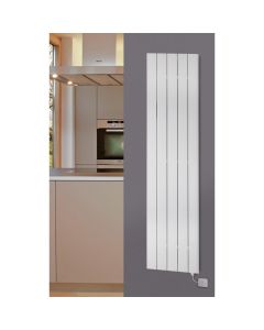 Alt Tag Template: Buy MaxtherM Newport Steel Silver Vertical Designer Radiator by MaxtherM for only £251.38 in View All Radiators, SALE, MaxtherM, Maxtherm Designer Radiators, Silver Vertical Designer Radiators at Main Website Store, Main Website. Shop Now