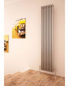 Alt Tag Template: Buy Carisa Versailles Brushed Stainless Steel Vertical Designer Radiator by Carisa for only £708.98 in View All Radiators, SALE, Carisa Designer Radiators, Carisa Radiators, Stainless Steel Vertical Designer Radiators at Main Website Store, Main Website. Shop Now