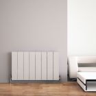 Alt Tag Template: Buy Carisa Elvino Aluminium Horizontal Designer Radiator 600mm H x 745mm W - Textured White by Carisa for only £389.43 in clearance-last-chance-grab at Main Website Store, Main Website. Shop Now