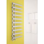 Alt Tag Template: Buy Carisa Floris Steel Chrome Designer Heated Towel Rail 800mm x 500mm Electric Only - Thermostatic by Carisa for only £365.69 in Carisa Designer Radiators, Electric Thermostatic Towel Rails Vertical at Main Website Store, Main Website. Shop Now