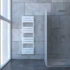Alt Tag Template: Buy Carisa Mack Bath Aluminium Designer Heated Towel Rail 1590mm H x 500mm W Textured White Dual Fuel - Thermostatic by Carisa for only £454.25 in Carisa Designer Radiators at Main Website Store, Main Website. Shop Now