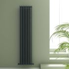 Alt Tag Template: Buy Carisa ROLO Textured Black Aluminium Vertical Designer Radiator 1800mm H x 340mm W, Central Heating by Carisa for only £302.40 in at Main Website Store, Main Website. Shop Now