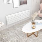 Alt Tag Template: Buy Carisa Monza Double XL Aluminium Horizontal Designer Radiator 375mm H x 1800mm W Double Panel, Textured White by Carisa for only £363.60 in Radiators, Carisa Designer Radiators, Designer Radiators, Carisa Radiators, Horizontal Designer Radiators, Aluminium Horizontal Designer Radiators, White Horizontal Designer Radiators at Main Website Store, Main Website. Shop Now