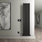 Alt Tag Template: Buy Carisa BOREAS HYBRID B Textured Black Aluminium Vertical Designer Radiator 1800mm H x 462mm W, Central Heating by Carisa for only £863.30 in Aluminium Radiators, View All Radiators, Carisa Designer Radiators, Designer Radiators, Carisa Radiators, Vertical Designer Radiators, Aluminium Vertical Designer Radiator at Main Website Store, Main Website. Shop Now