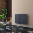 Alt Tag Template: Buy Carisa Monza Aluminium Horizontal Designer Radiator 600mm H x 1230mm W Single Panel - Textured Anthracite by Carisa for only £377.09 in at Main Website Store, Main Website. Shop Now