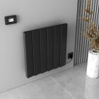 Alt Tag Template: Buy Carisa NOTUS Z Textured Black Aluminium Electric Radiator 600mm H x 600mm W, Electric Only - Thermostatic by Carisa for only £713.25 in View All Radiators, Carisa Designer Radiators, Electric Radiators, Electric Thermostatic Radiators, Carisa Radiators, Electric Thermostatic Horizontal Radiators at Main Website Store, Main Website. Shop Now